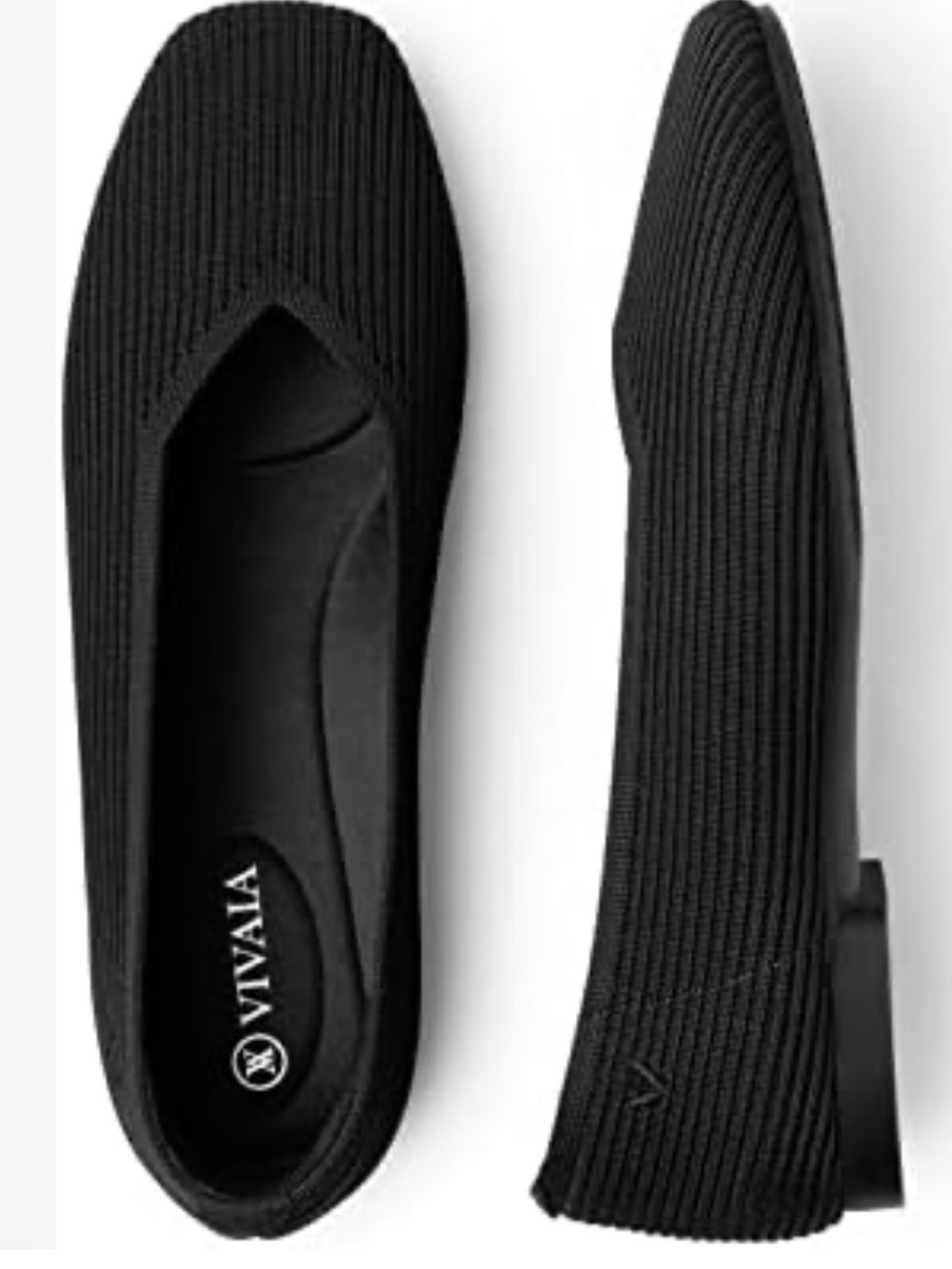 Vivaia Margot 2.0 Square-Toe V-Cut Flats sz 42 11